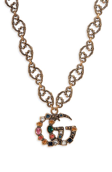 gucci fashion necklaces for women|real gucci necklace.